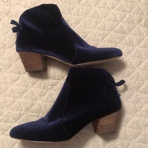 Blue Velvet booties